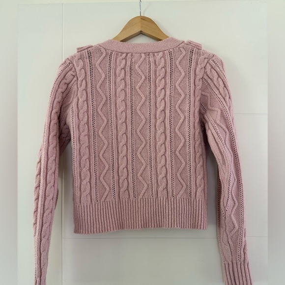 London Kaye Ruffled Cardigan, size medium. - Picture 4 of 6
